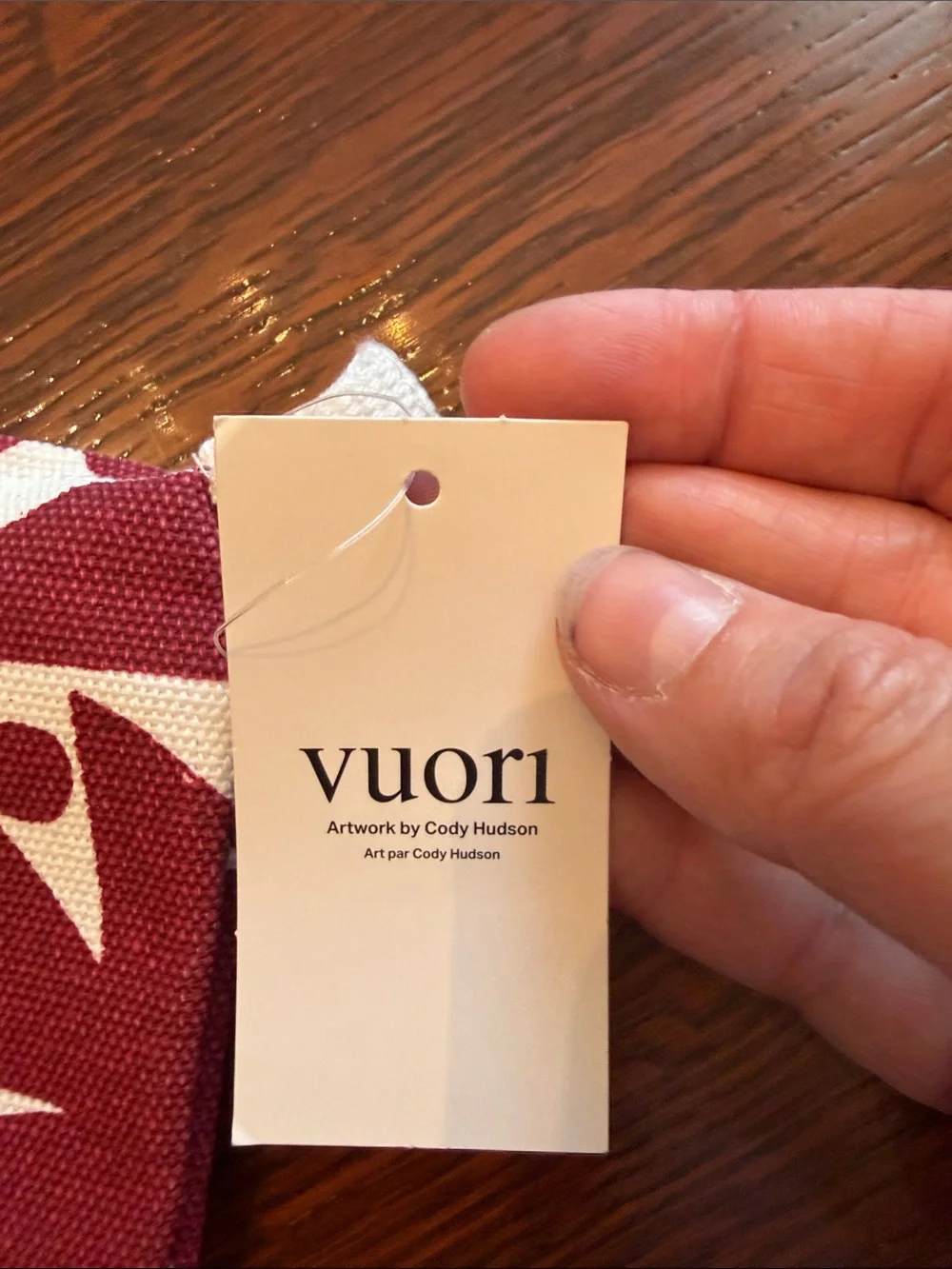 NWT Vuori Holiday 2025 Strawberry Graphic Canvas Cosmetic Pouch